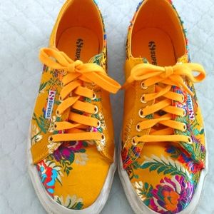 Ladies embroidered Superga sneakers